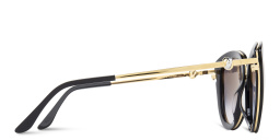 Shop Cartier Trinity de Cartier Cat-Eye Sunglasses in Black online.