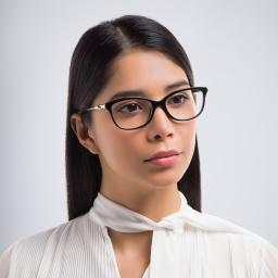 Shop Cartier Trinity Cat-Eye Eyeglasses in Black online.