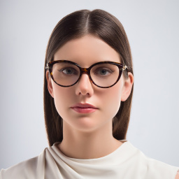 Shop Cartier Panthère de Cartier Cat-Eye Eyeglasses in Havana online.