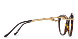 Shop Cartier Panthère de Cartier Cat-Eye Eyeglasses in Havana online.