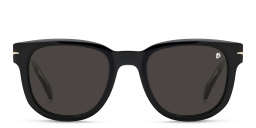 نظارة شمسية بإطار مربع من ديفيد بيكهام بلون أسود - صورة المنتج 1