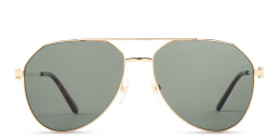 Cartier Signature C de Cartier Pilot Sunglasses in Gold – Product Photo 1