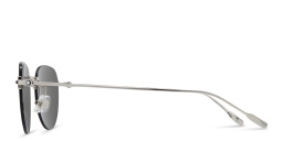 MONTBLANC Rimless Round Sunglasses in Silver – Product Photo 2