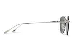 MONTBLANC Rimless Round Sunglasses in Silver – Product Photo 3