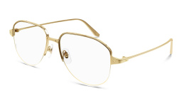 Cartier Santos de Cartier Wide Pilot Eyeglasses in Gold – Product Photo 1