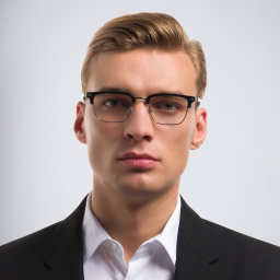 Shop MONTBLANC Square Eyeglasses in Black & Silver online.