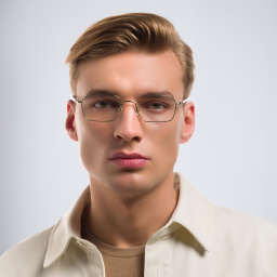 MONTBLANC Rectangle Eyeglasses in Gold – Product Photo 5