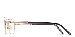 MONTBLANC Rectangle Eyeglasses in Gold – Product Photo 3