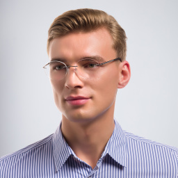 MONTBLANC Rectangle Eyeglasses in Silver – Product Photo 6