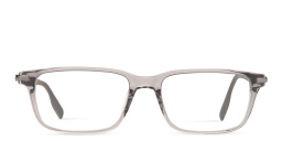 Shop MONTBLANC Wide Rectangle Eyeglasses in Grey online.