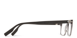 Shop MONTBLANC Wide Rectangle Eyeglasses in Grey online.
