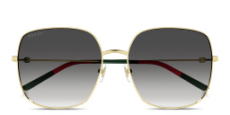 GUCCI Interlocking G Oversized Butterfly Sunglasses in Gold – Product Photo 1