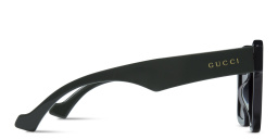 Shop GUCCI Square Sunglasses in Black online.