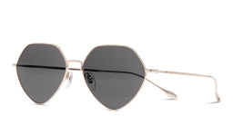 Shop GUCCI Irregular Sunglasses in Gold online.
