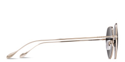 Shop GUCCI Irregular Sunglasses in Gold online.