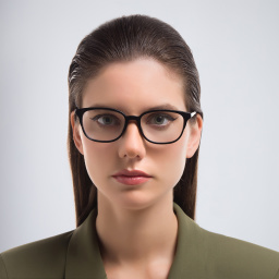 Shop GUCCI Rectangle Eyeglasses in Black online.