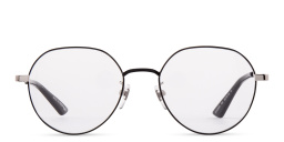 Shop GUCCI Round Eyeglasses in Black online.