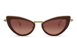 VALENTINO Valentino VIII Cat-Eye Sunglasses in Burgundy – Product Photo 1
