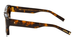 Shop VALENTINO Unisex Square Sunglasses in Brown online.