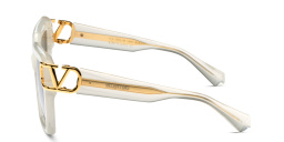 تسوق نظارات شمسية في أونو بإطار مربّع كبير فالنتينو بلون أبيض أونلاين.