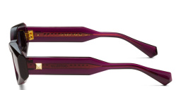 Shop VALENTINO Irregular Sunglasses in Purple online.
