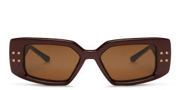 VALENTINO Cat-Eye Sunglasses in Bordeaux – Product Photo 1
