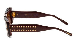 Shop VALENTINO Cat-Eye Sunglasses in Bordeaux online.