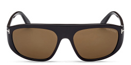 TOM FORD Unisex Pilot Sunglasses in Shiny Black – Product Photo 1