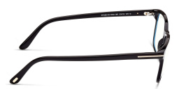 Shop TOM FORD Square Eyeglasses in Black online.