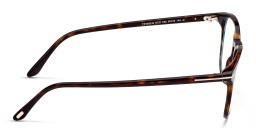 Shop TOM FORD Round Eyeglasses in Dark Havana online.