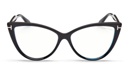TOM FORD Cat-Eye Eyeglasses in Shiny Black – Product Photo 1
