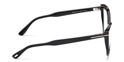 TOM FORD Cat-Eye Eyeglasses in Shiny Black – Product Photo 3
