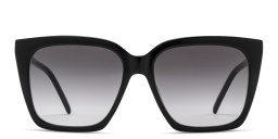 Shop SAINT LAURENT Cat-Eye Sunglasses in Black online.
