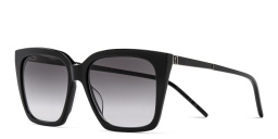 Shop SAINT LAURENT Cat-Eye Sunglasses in Black online.