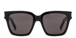 Shop SAINT LAURENT Unisex Square Sunglasses in Black online.