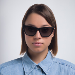 SAINT LAURENT Cat-Eye Sunglasses in Black – Product Photo 5