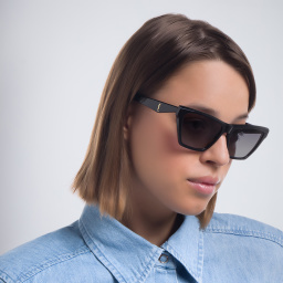 SAINT LAURENT Cat-Eye Sunglasses in Black – Product Photo 6