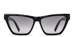 SAINT LAURENT YSL Logo Cat-Eye Sunglasses in Black – Product Photo 1