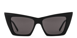 Shop SAINT LAURENT Cat-Eye Sunglasses in Black online.