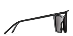 Shop SAINT LAURENT Cat-Eye Sunglasses in Black online.