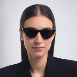 SAINT LAURENT Cat-Eye Sunglasses in Black – Product Photo 5