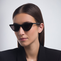 SAINT LAURENT Cat-Eye Sunglasses in Black – Product Photo 6