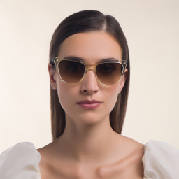 SAINT LAURENT Cat-Eye Sunglasses in Yellow – Product Photo 5