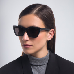SAINT LAURENT Cat-Eye Sunglasses in Black – Product Photo 6