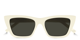 نظارات شمسية كات آي من سان لوران بلون رمادي - صورة المنتج 1