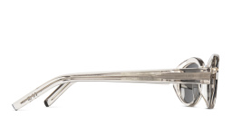 Shop SAINT LAURENT Round Sunglasses in Beige online.