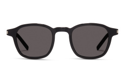 Shop SAINT LAURENT Round Sunglasses in Black online.