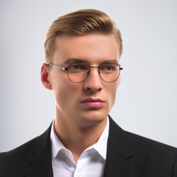 SAINT LAURENT Unisex Round Eyeglasses in Black – Product Photo 8