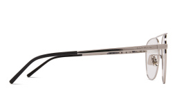 Shop SAINT LAURENT Unisex Aviator Eyeglasses in Silver online.