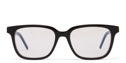 Shop SAINT LAURENT Square Eyeglasses in Black online.